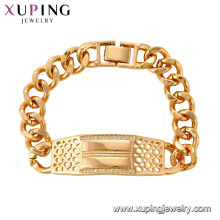 75127 Xuping unique style simple silk thread brass bracelet gold jewelry